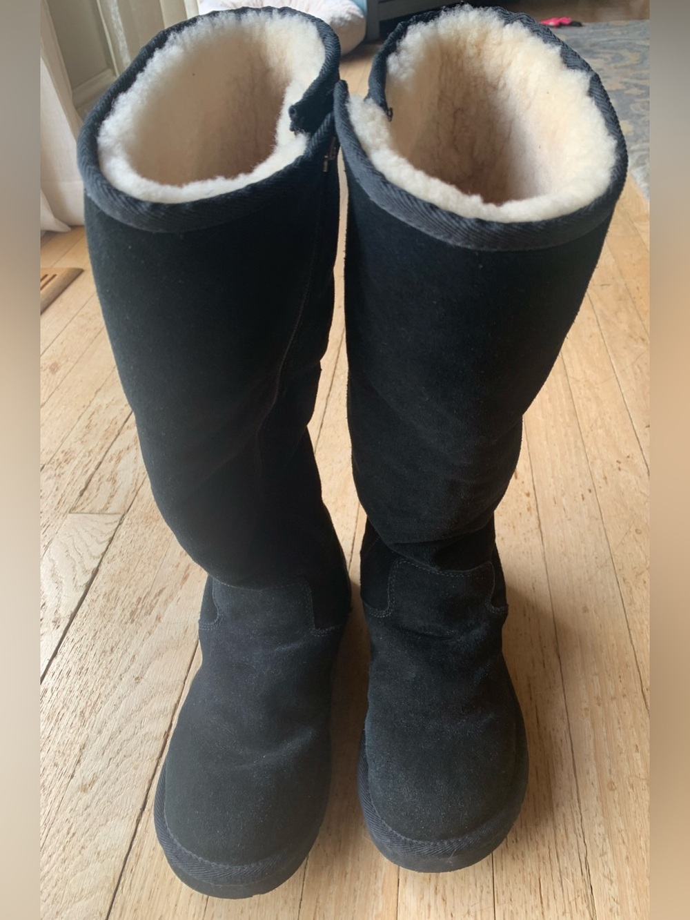 UGG Women’s Black Shearling-Lined Winter Boots